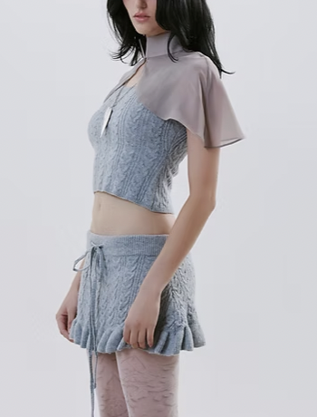 Celestite Knit Skirt