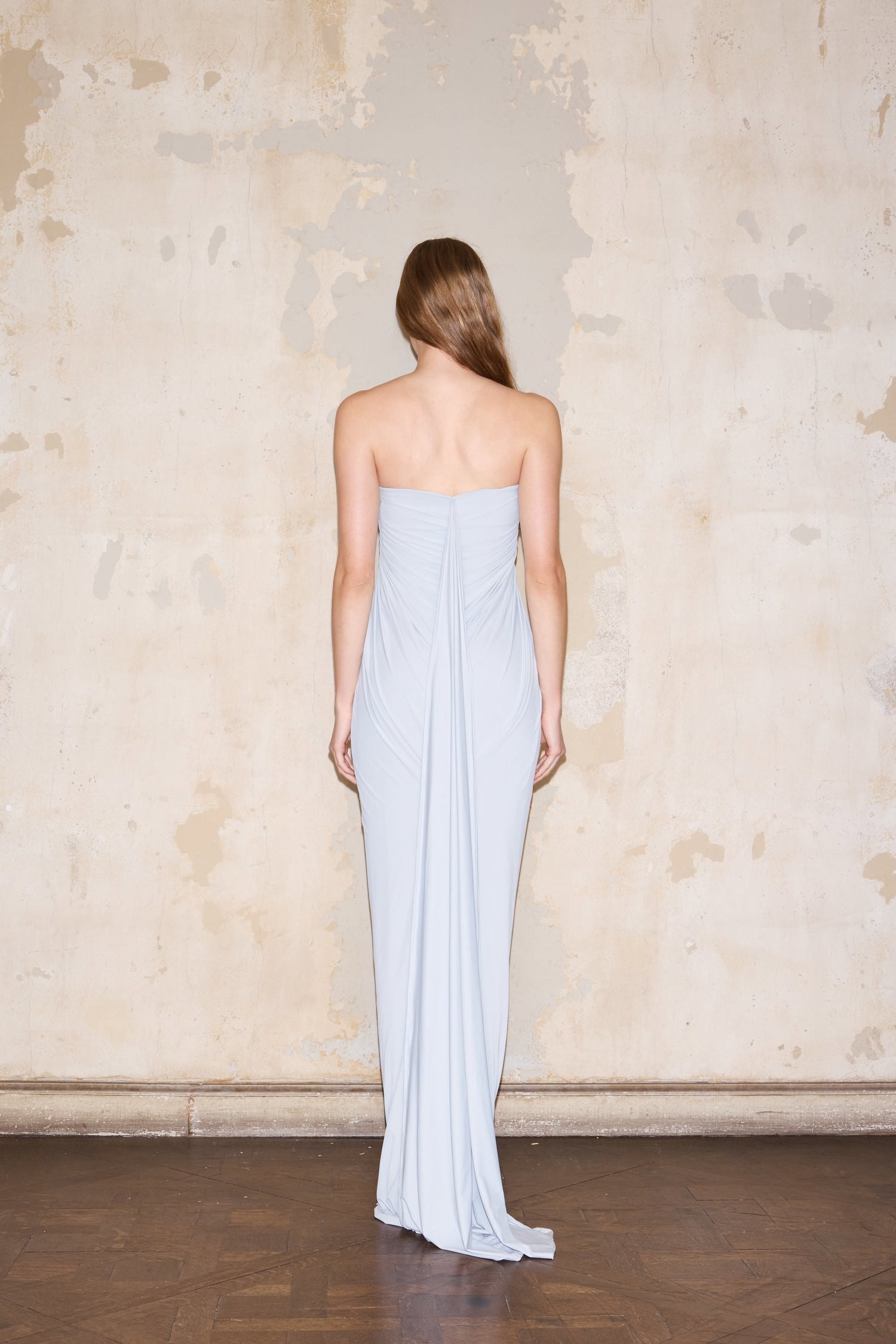 VEDIA DRESS LIGHT GREY