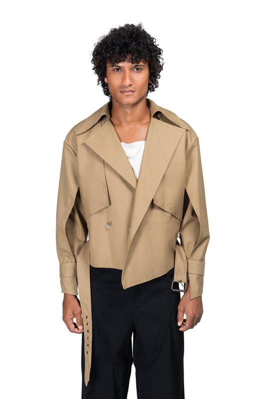 Cropped Trench Coat
