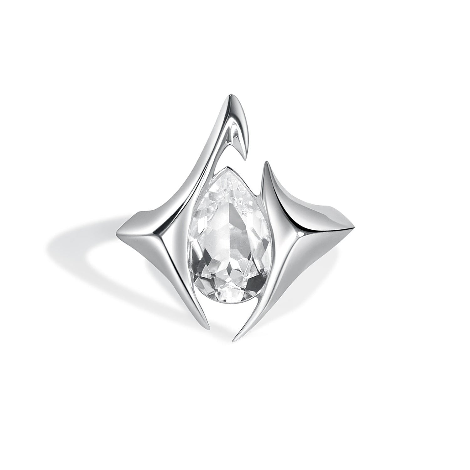 Lucid Ring| Silver & Clear Quartz