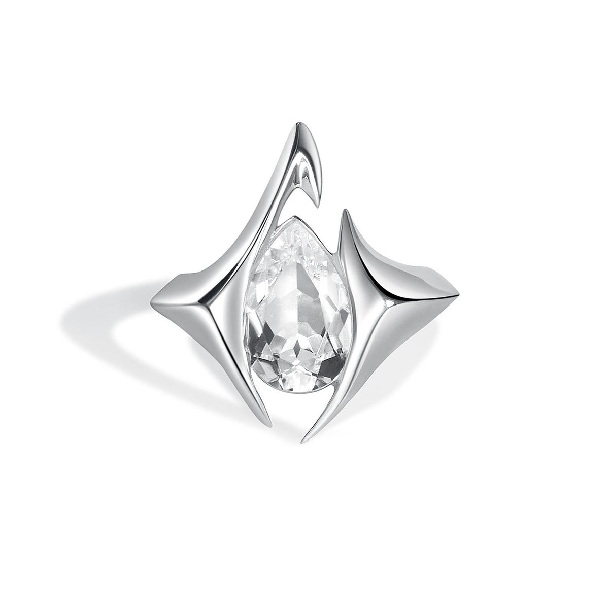 Lucid Ring| Silver & Clear Quartz