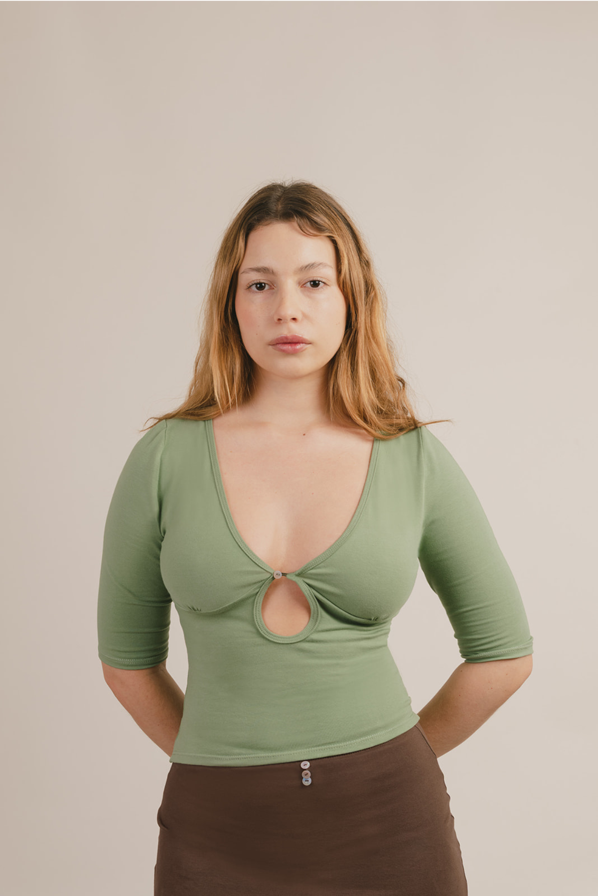 Alma Keyhole Top