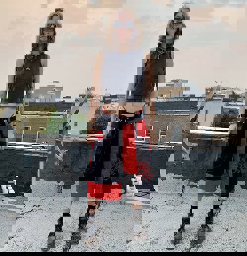 CHAIN EMBROIDERED SHORTS - MULTIPLE COLORS