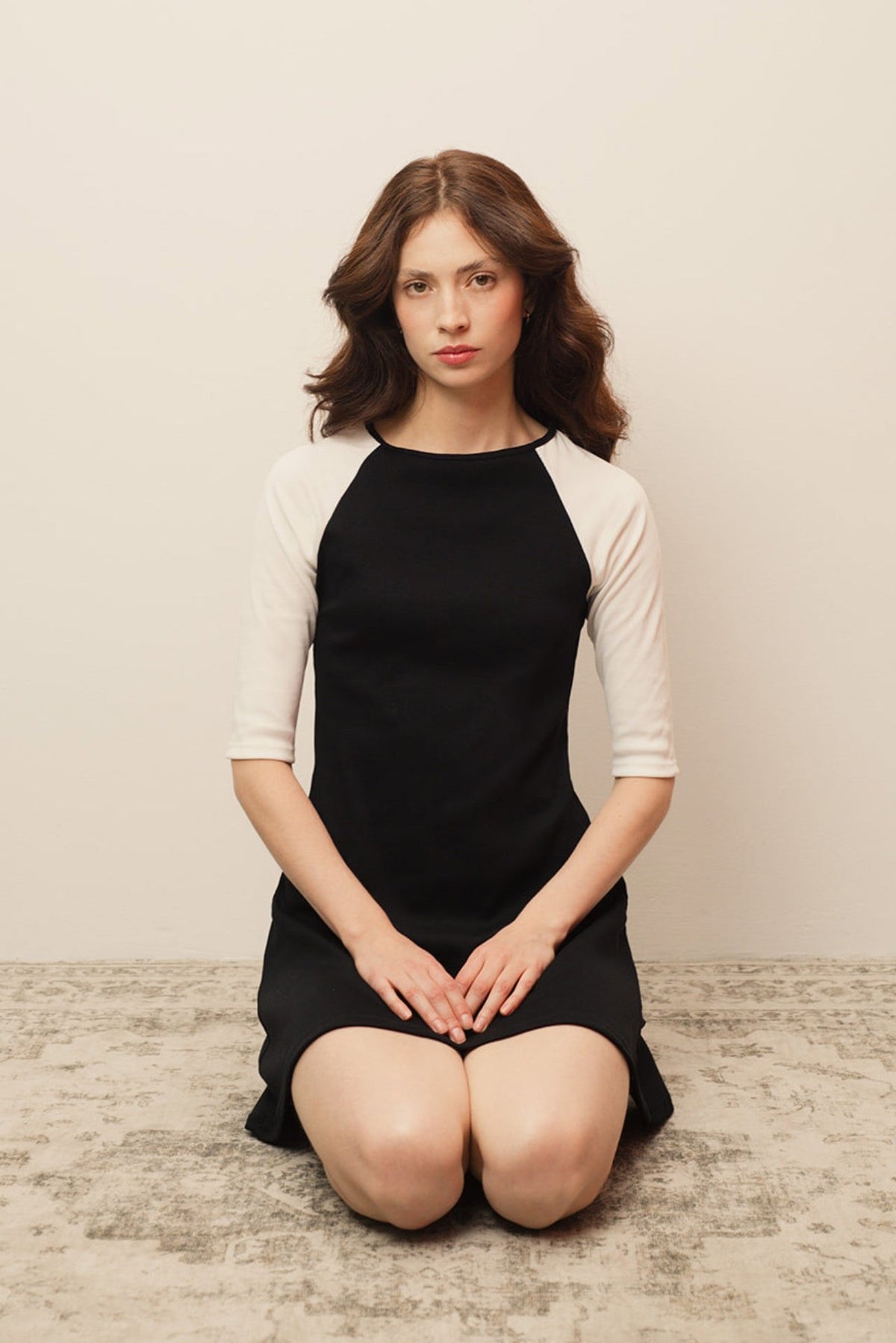 The 3/4 Sleeve Raglan Mini Dress