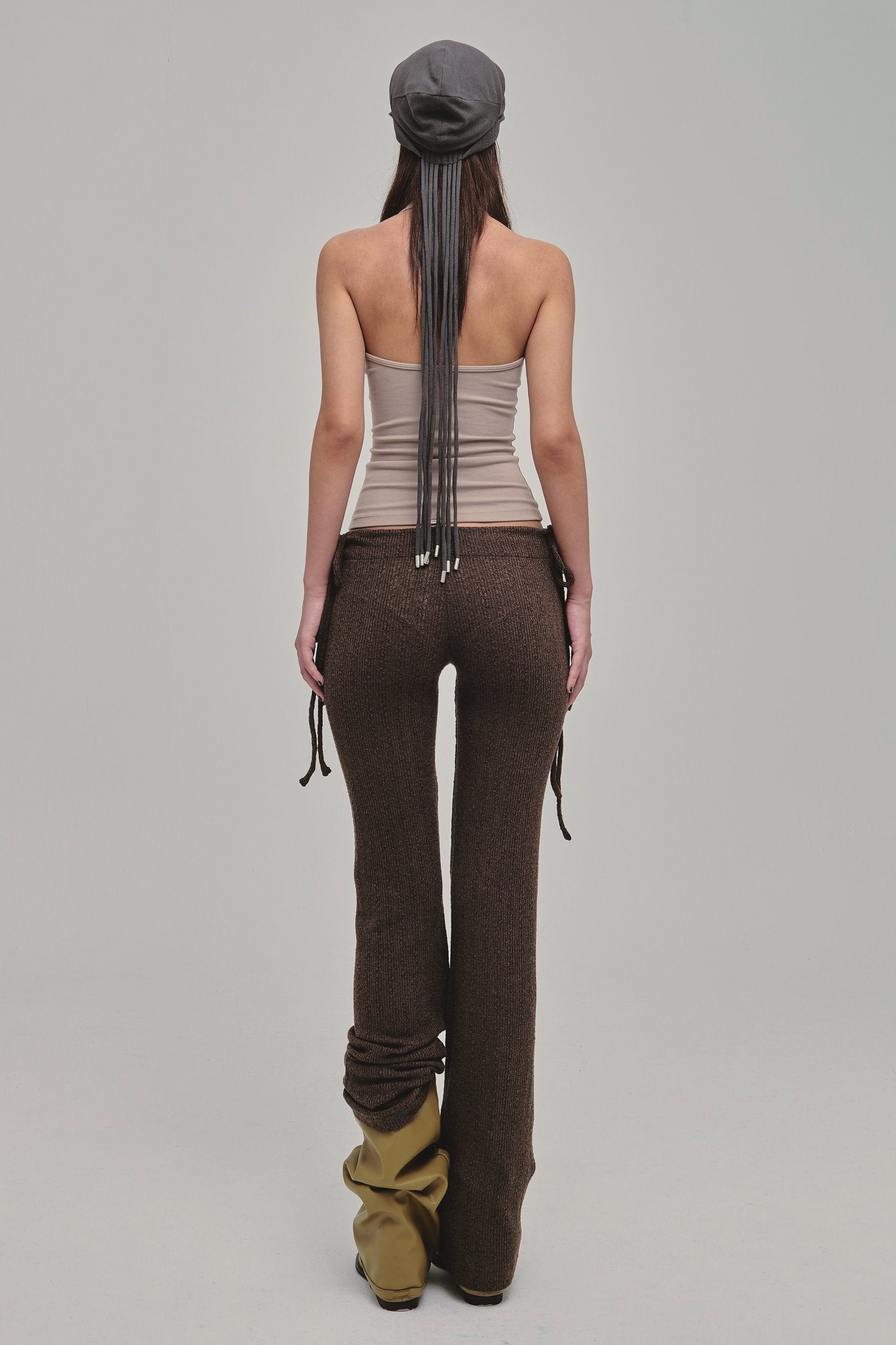 DAZED KNIT PANTS BROWN