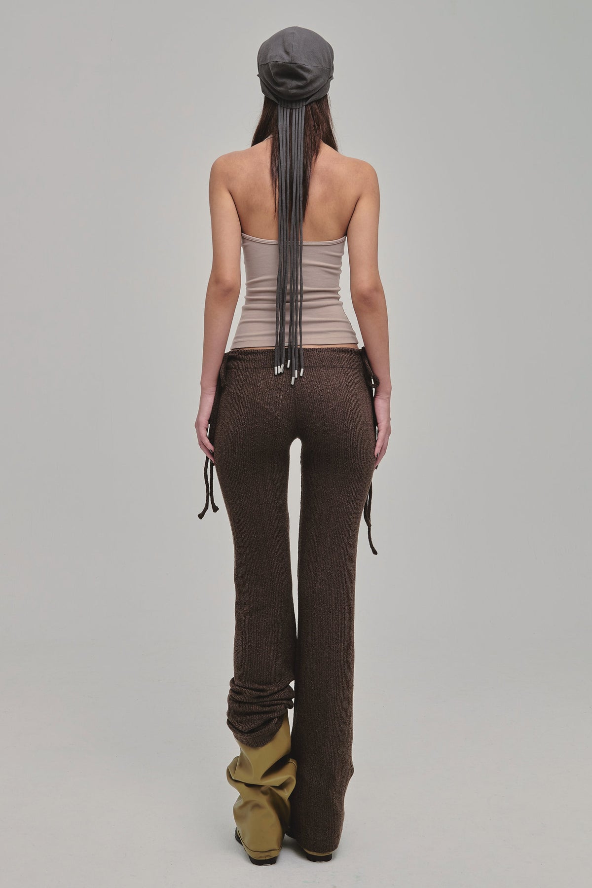DAZED KNIT PANTS BROWN