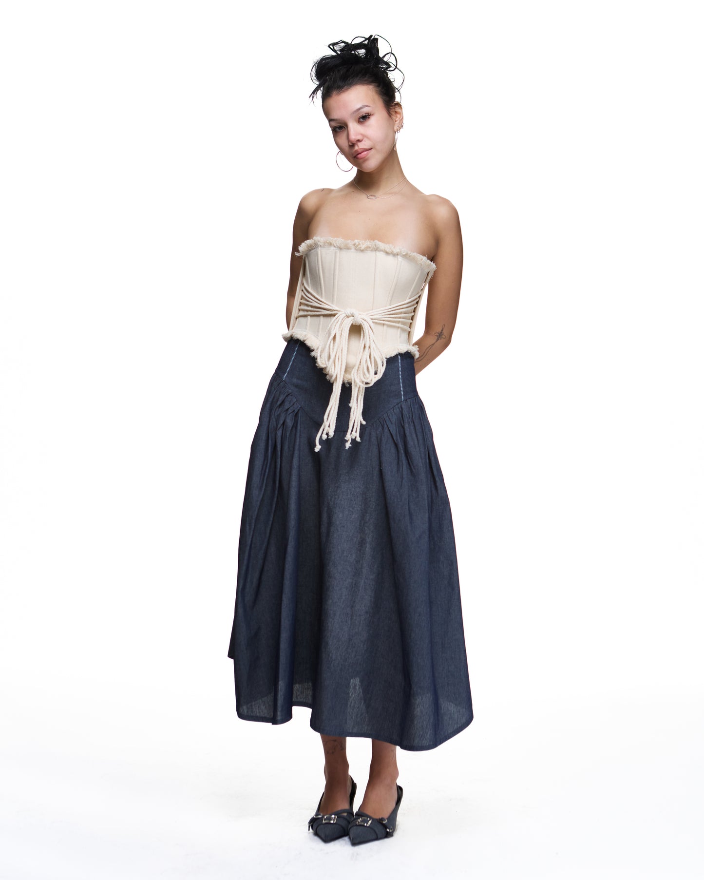 Corset piel largo