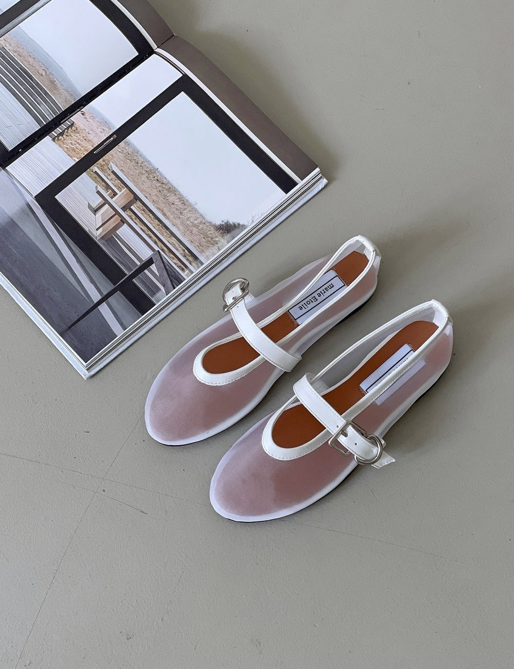 Mesh Mary Jane Flats