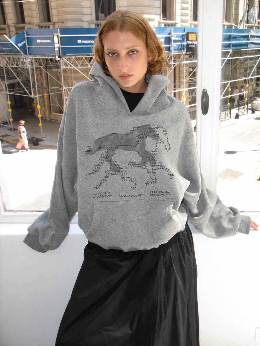 HOODIE "ULTIMA VEZ" OVERSIZED - GREY