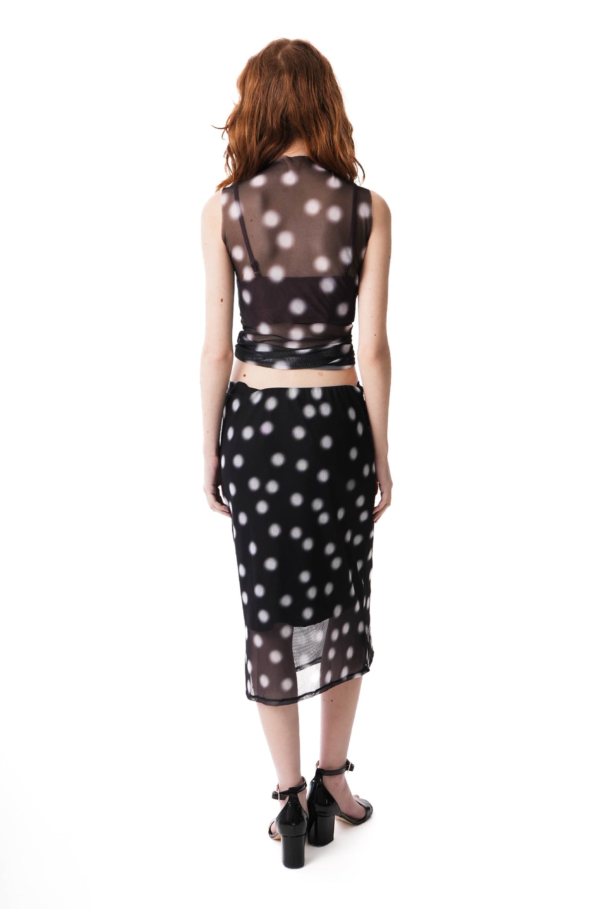 DOTS MIDI SKIRT
