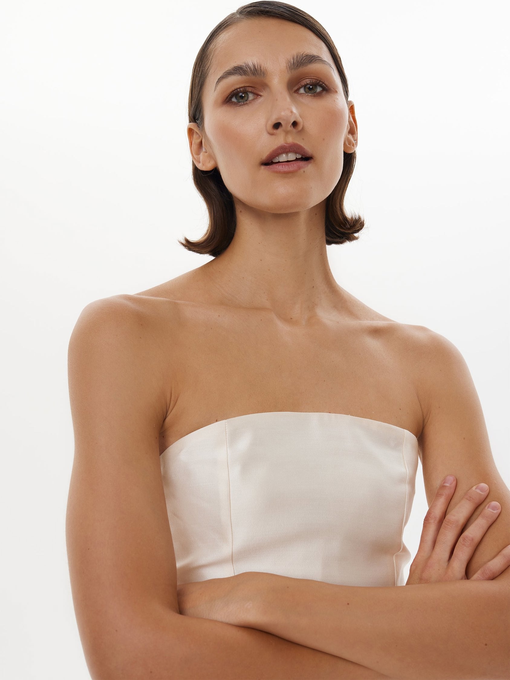 Bud Corset Top in Starlight White