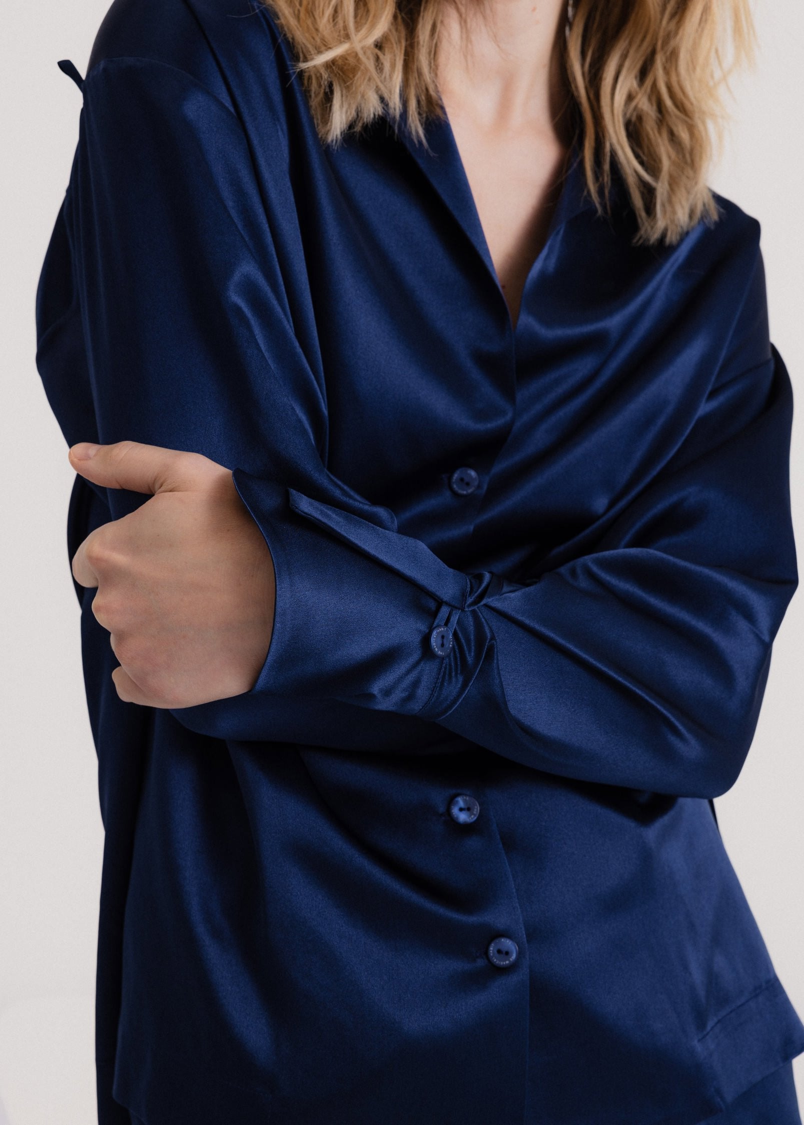 The Signature Silk Shirt in Royal Blue