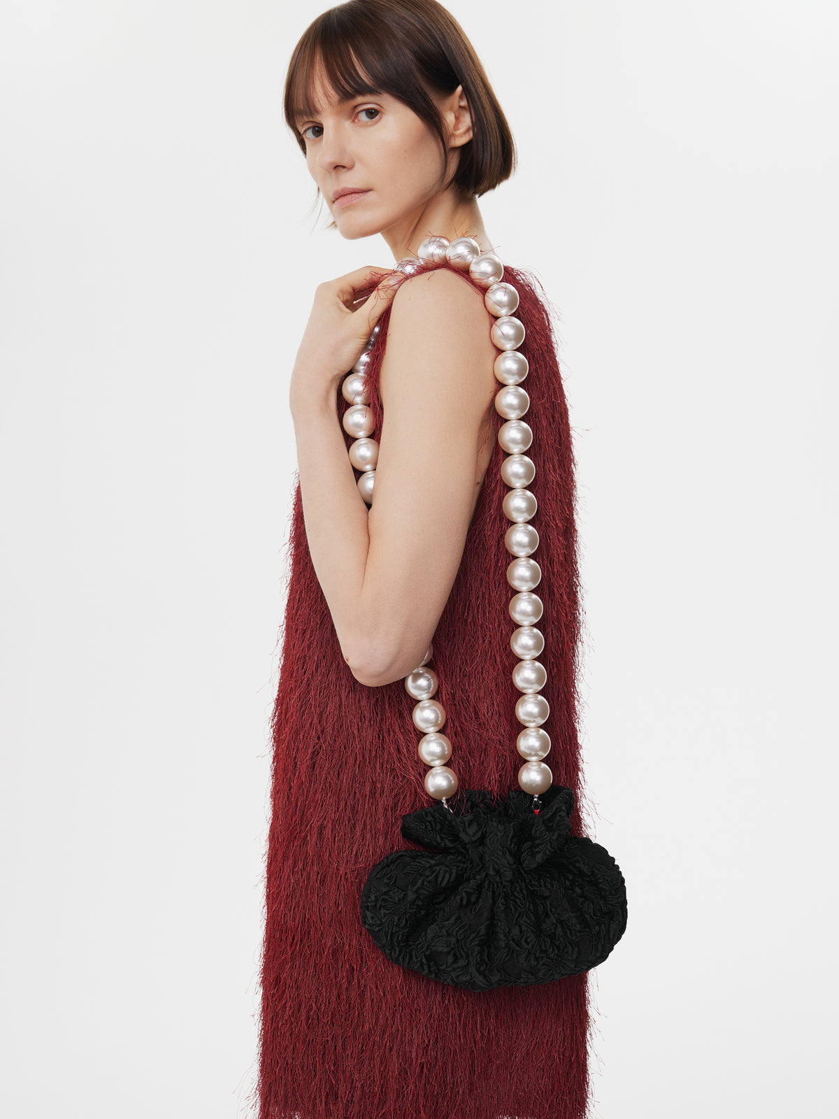 Pearl Pouch in Black