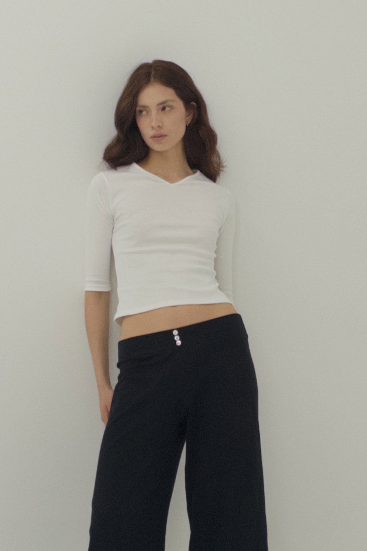 Vera 3/4 Sleeve V-Neck Top