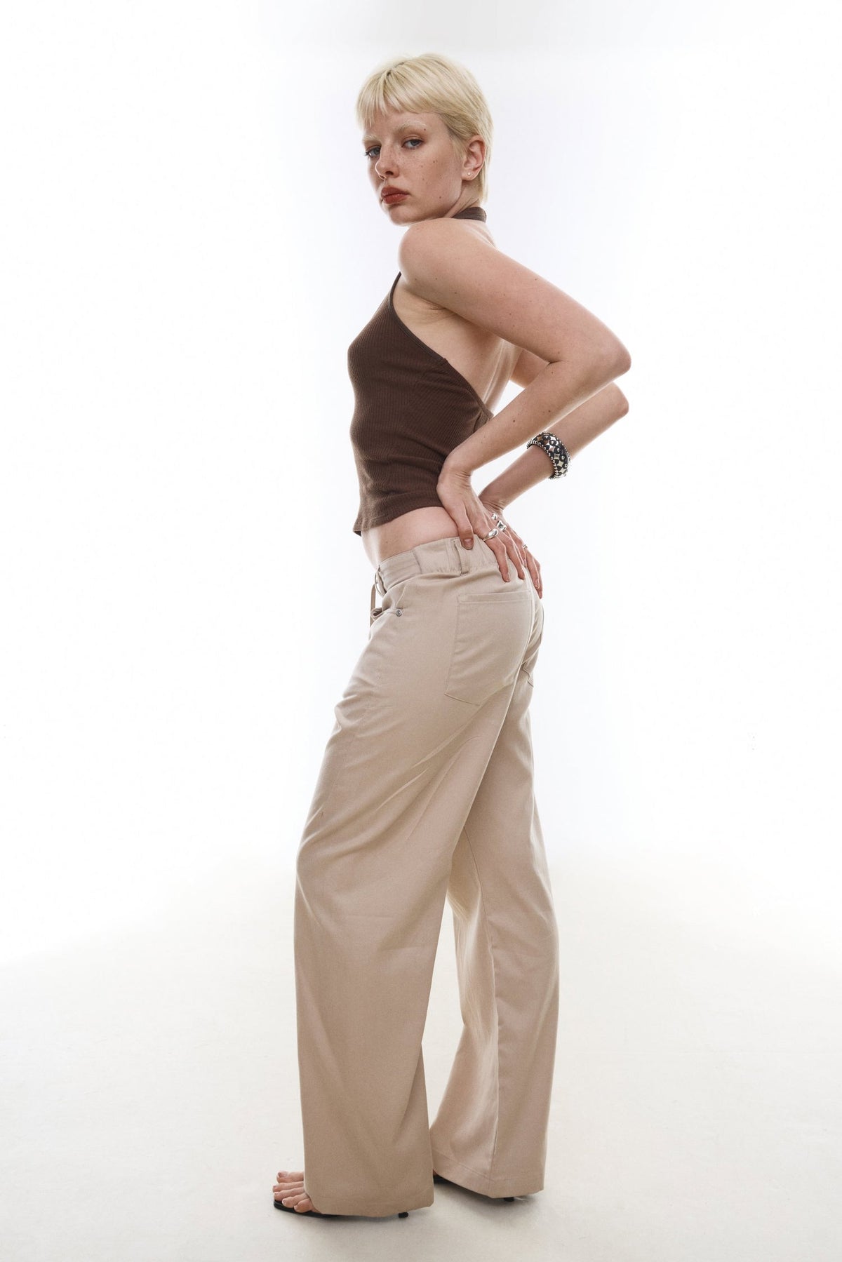 THEA pant - editorial beige