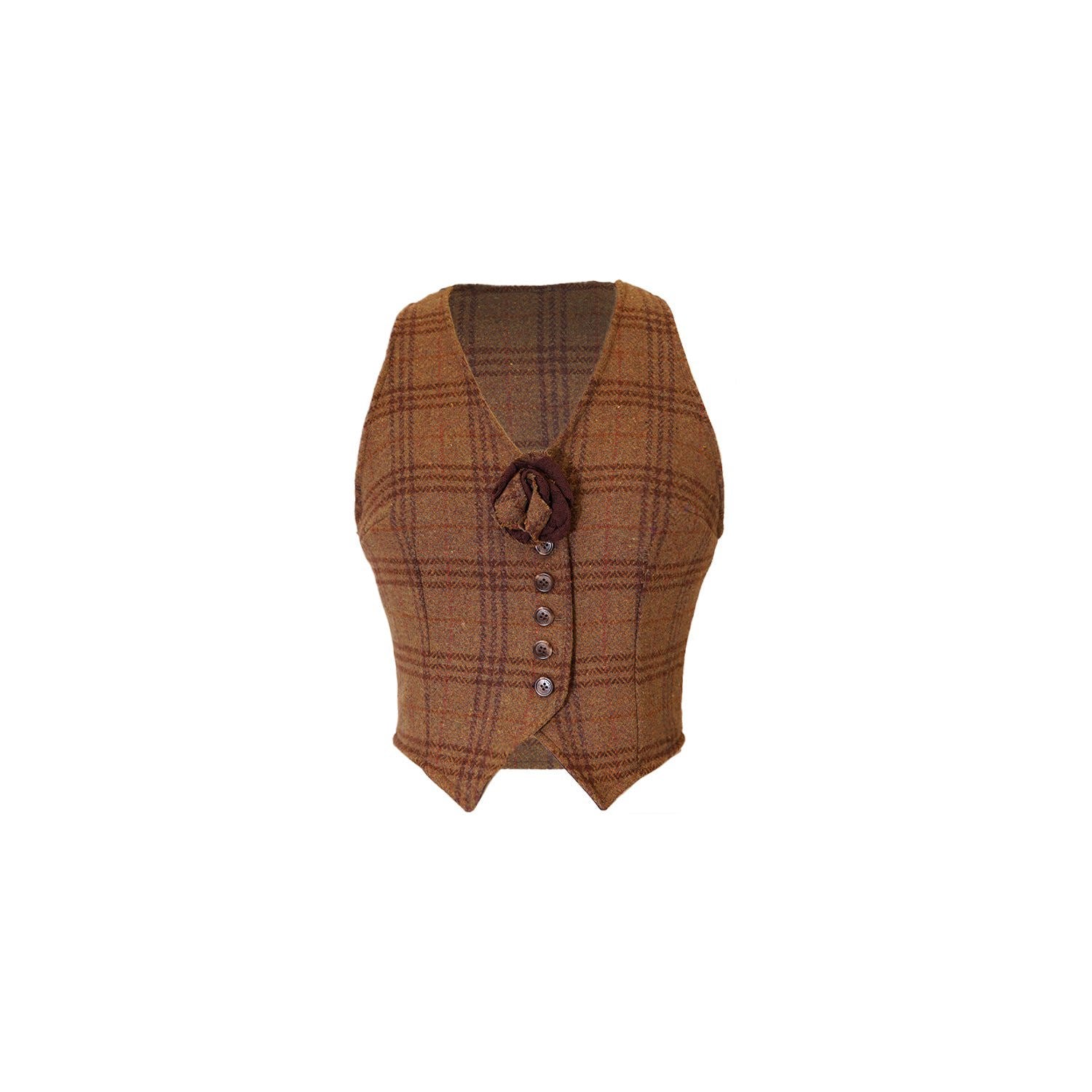 Rosette Wool Vest