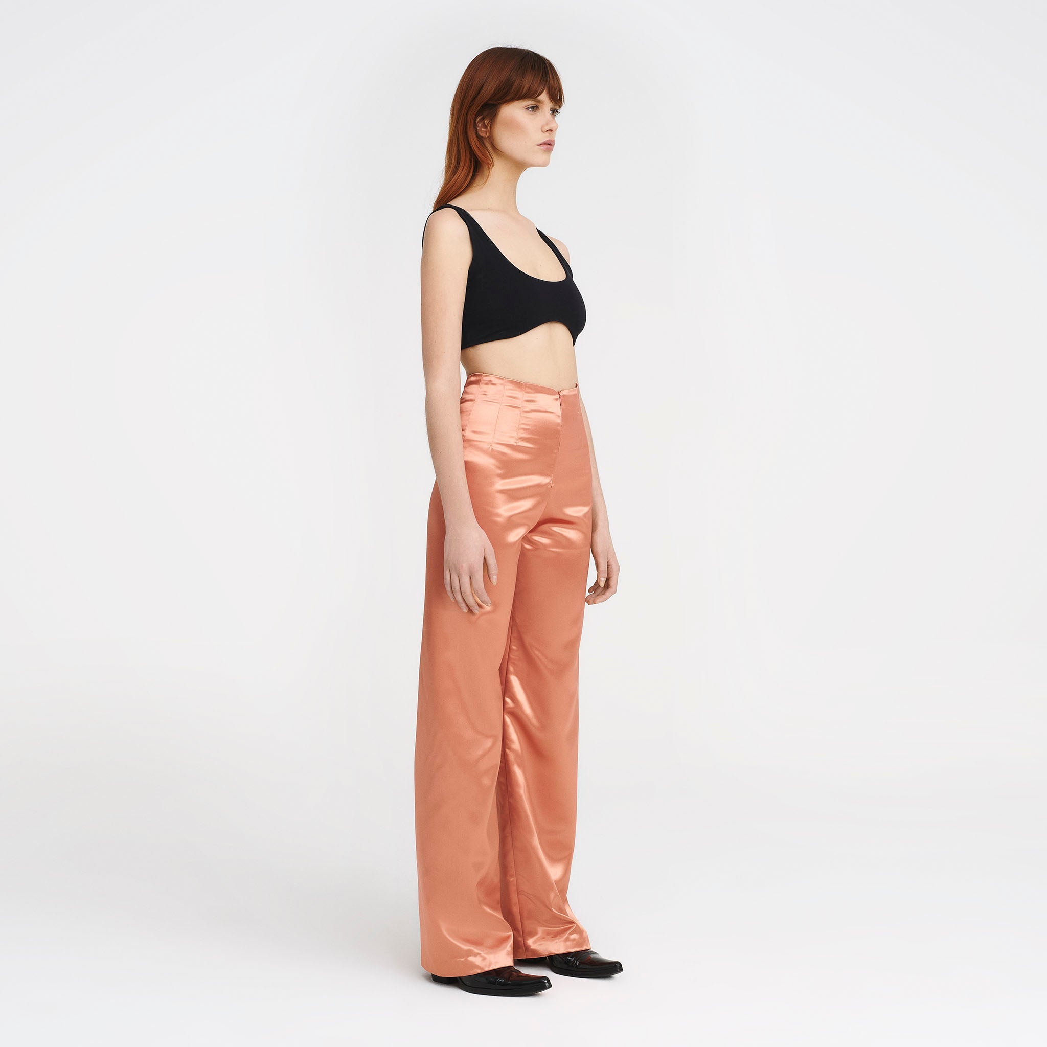 V-Back Trousers in Coral