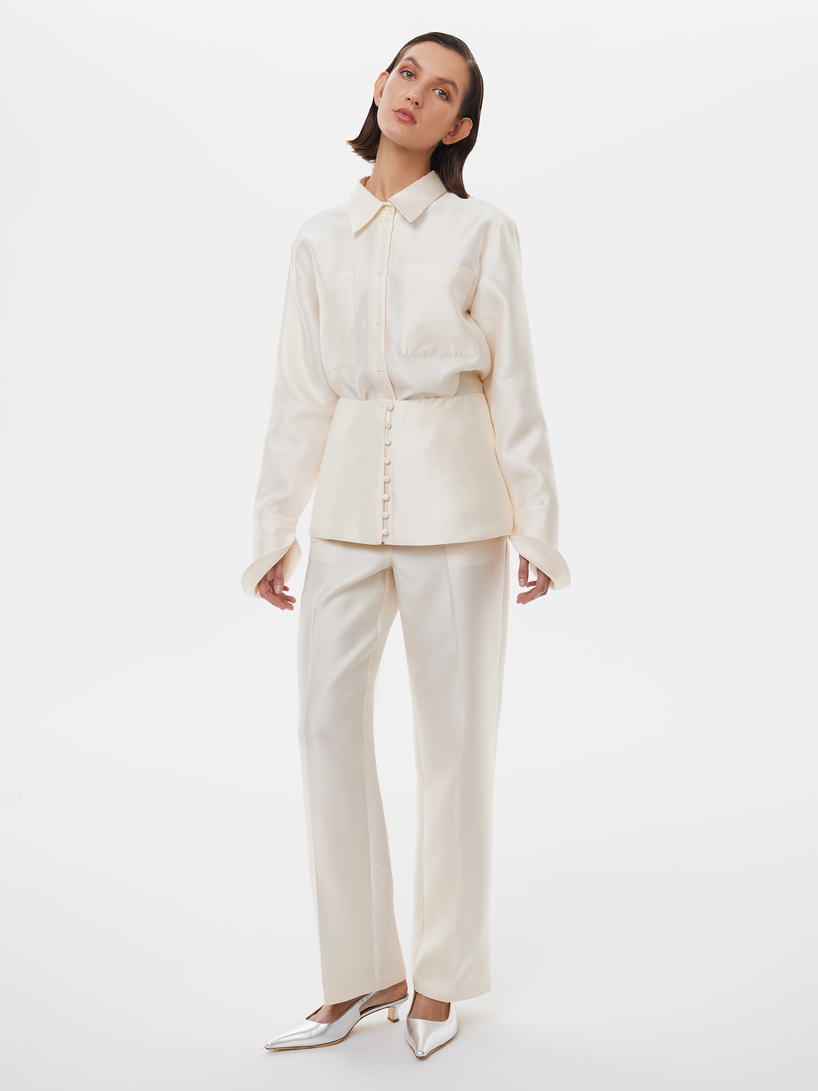 Calla Shirt in Starlight White