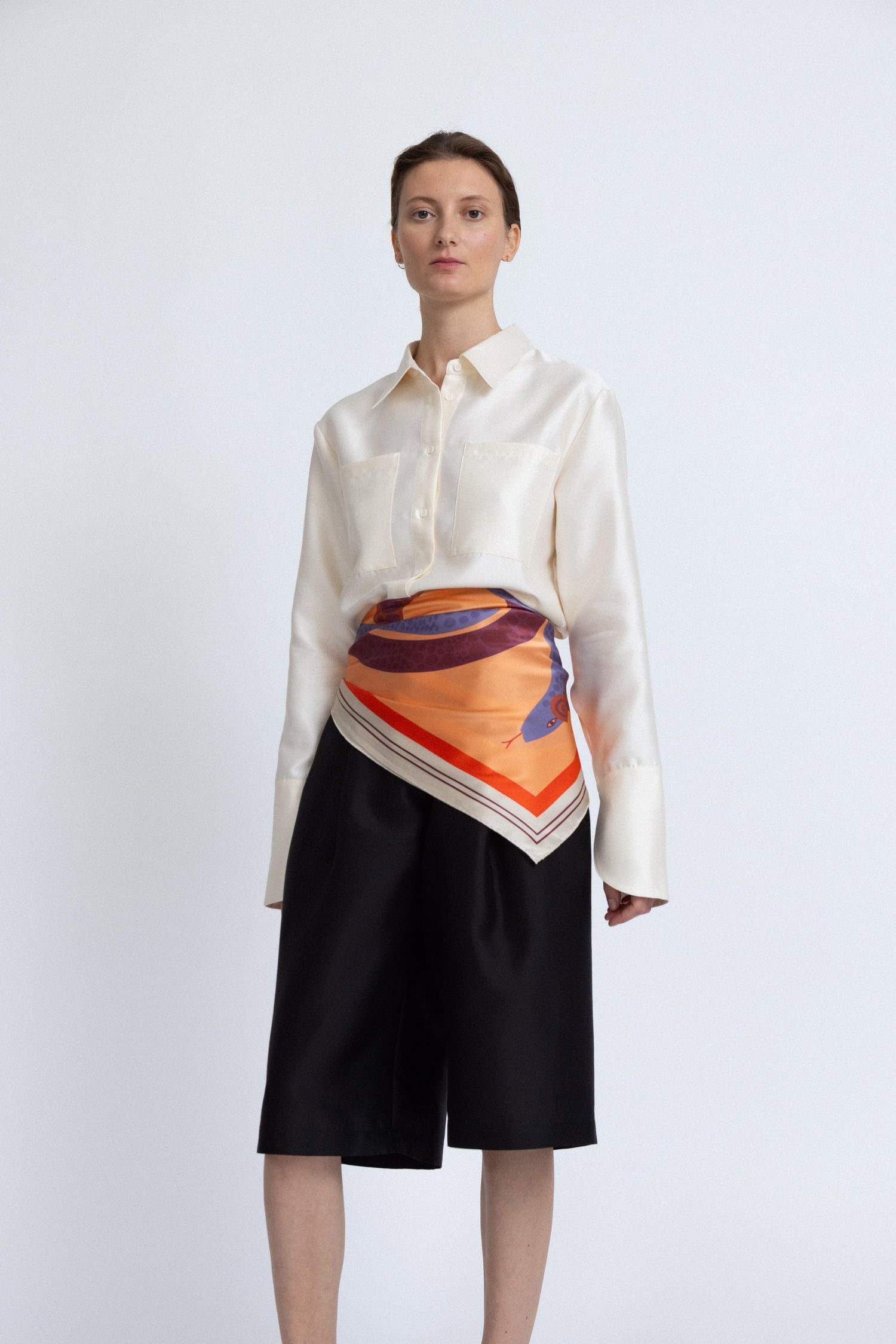 Large Silk Scarf 'The Serpent'