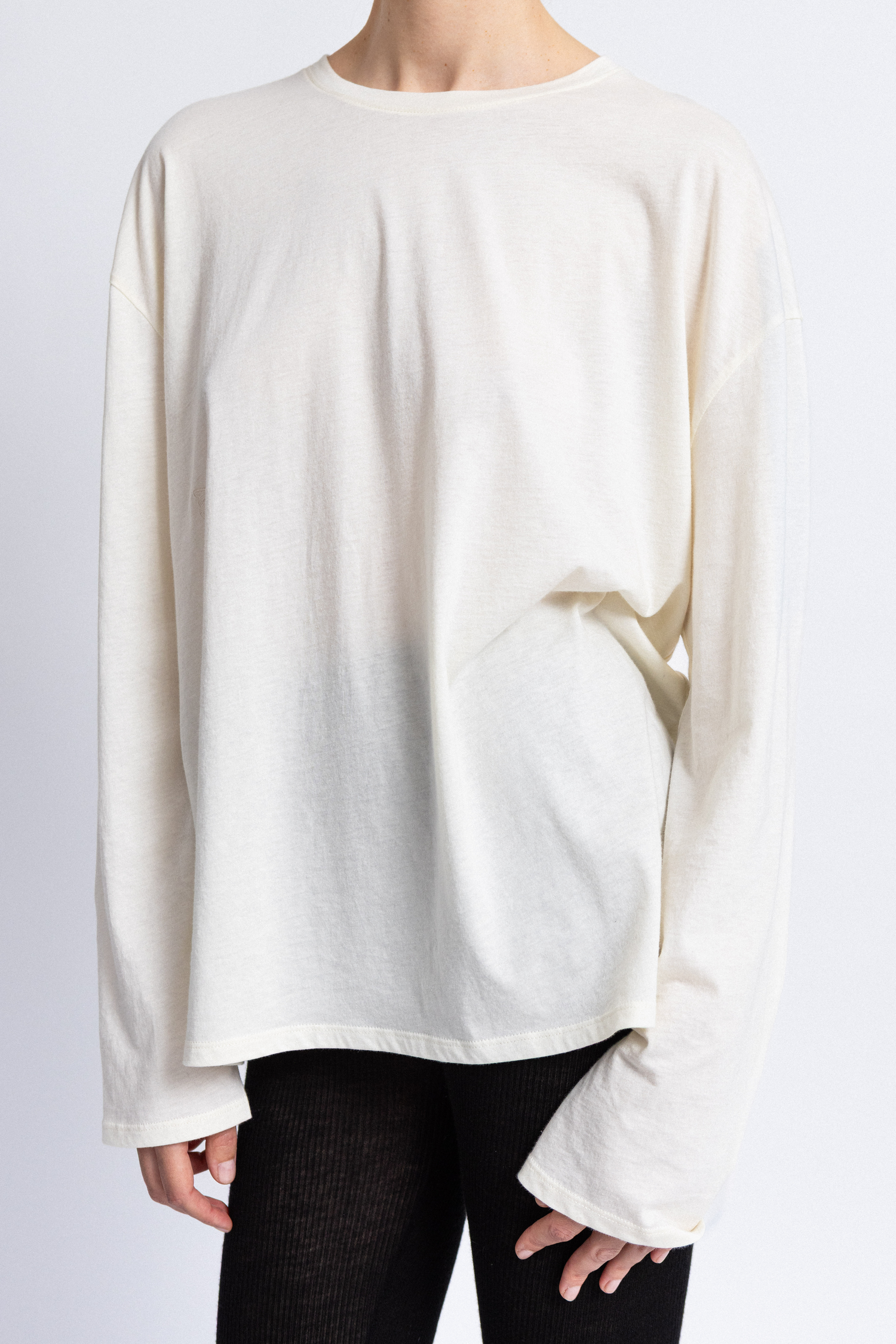 Core Crew Neck in Cream