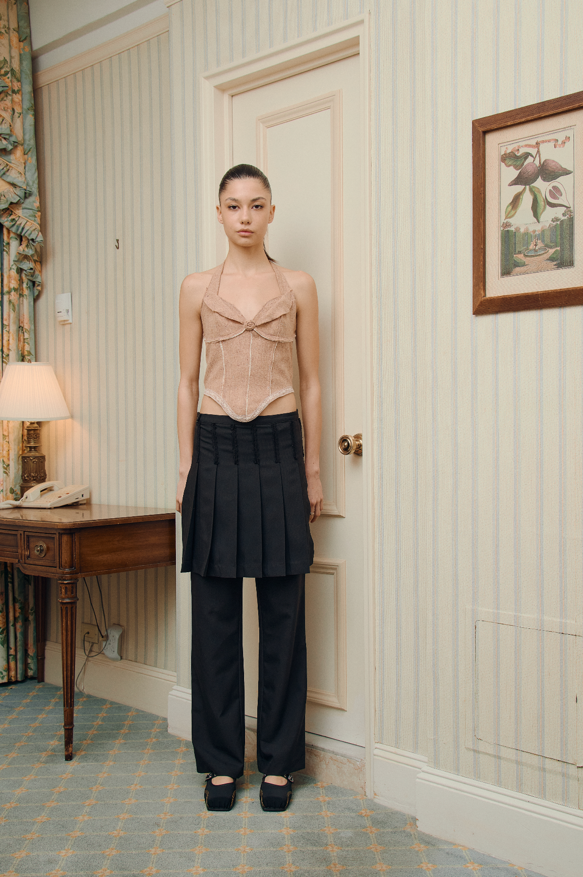 Say it Skirt Pants Black