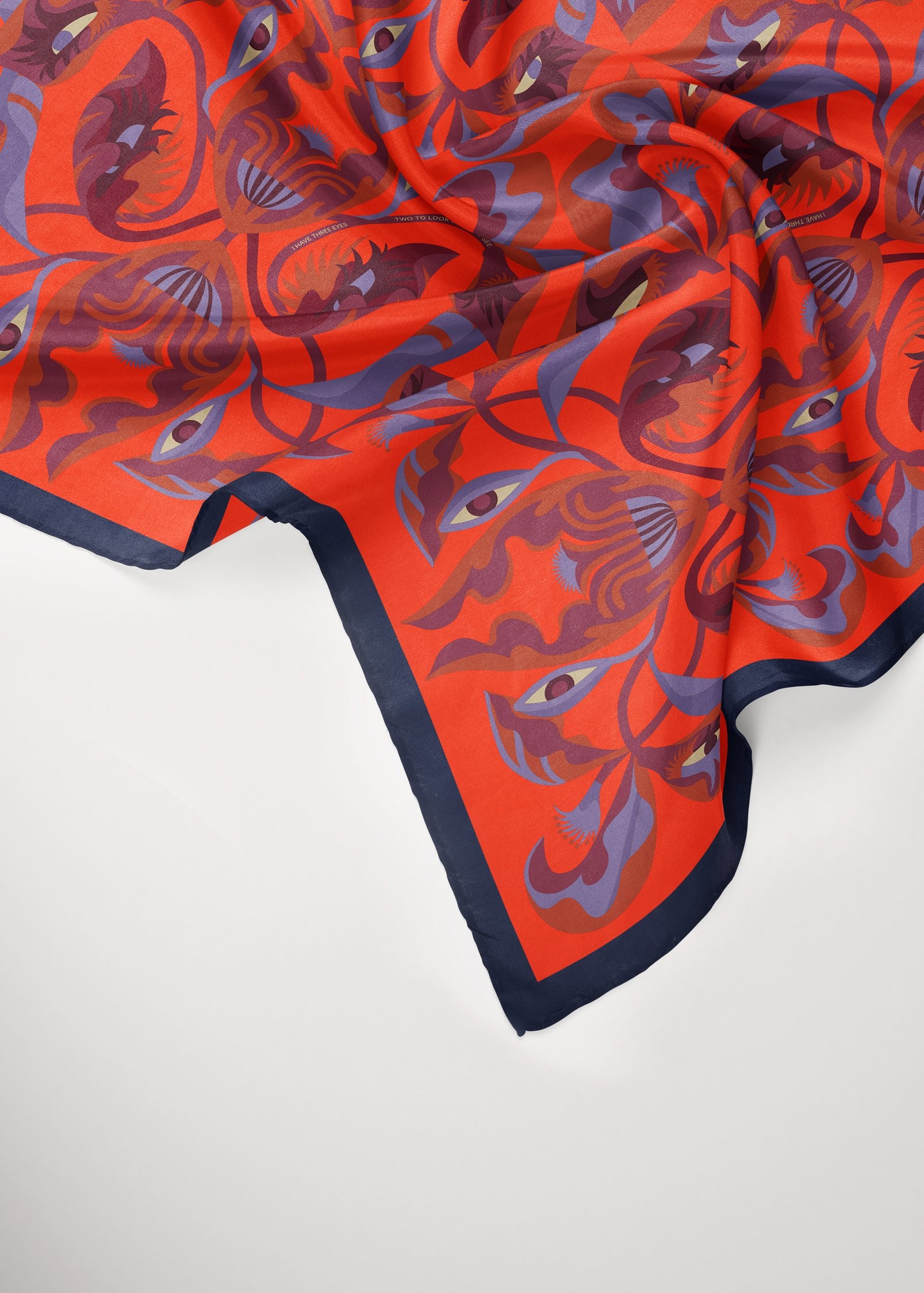 Bandana Silk Scarf 'I Bloom You'