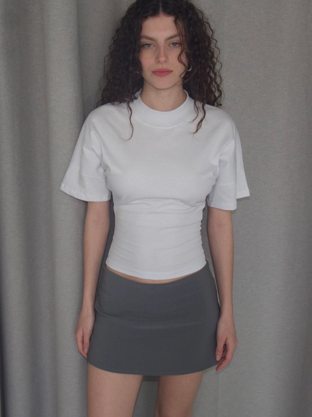 FITTED ZIP T-SHIRT