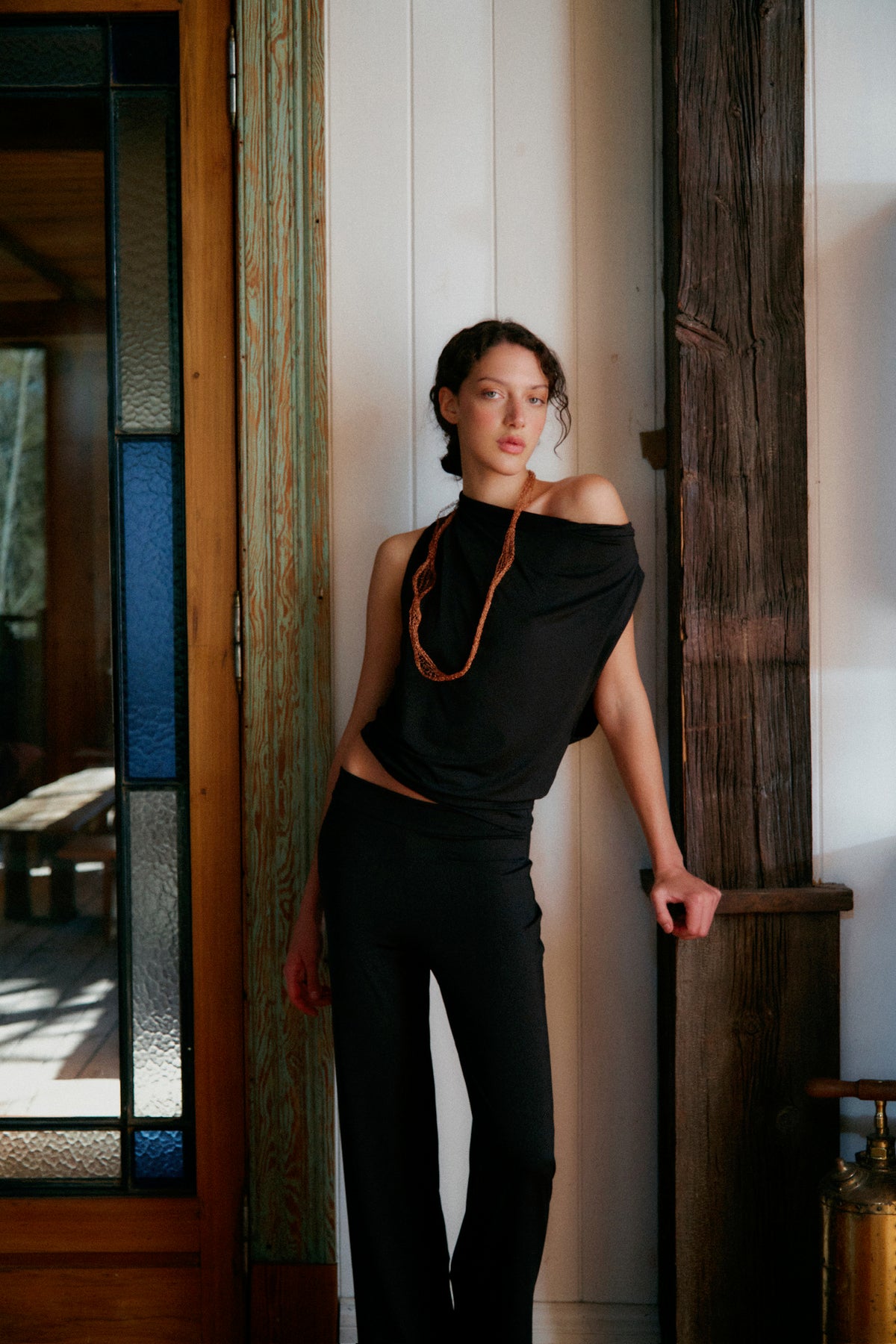 Buche top and pant in Black