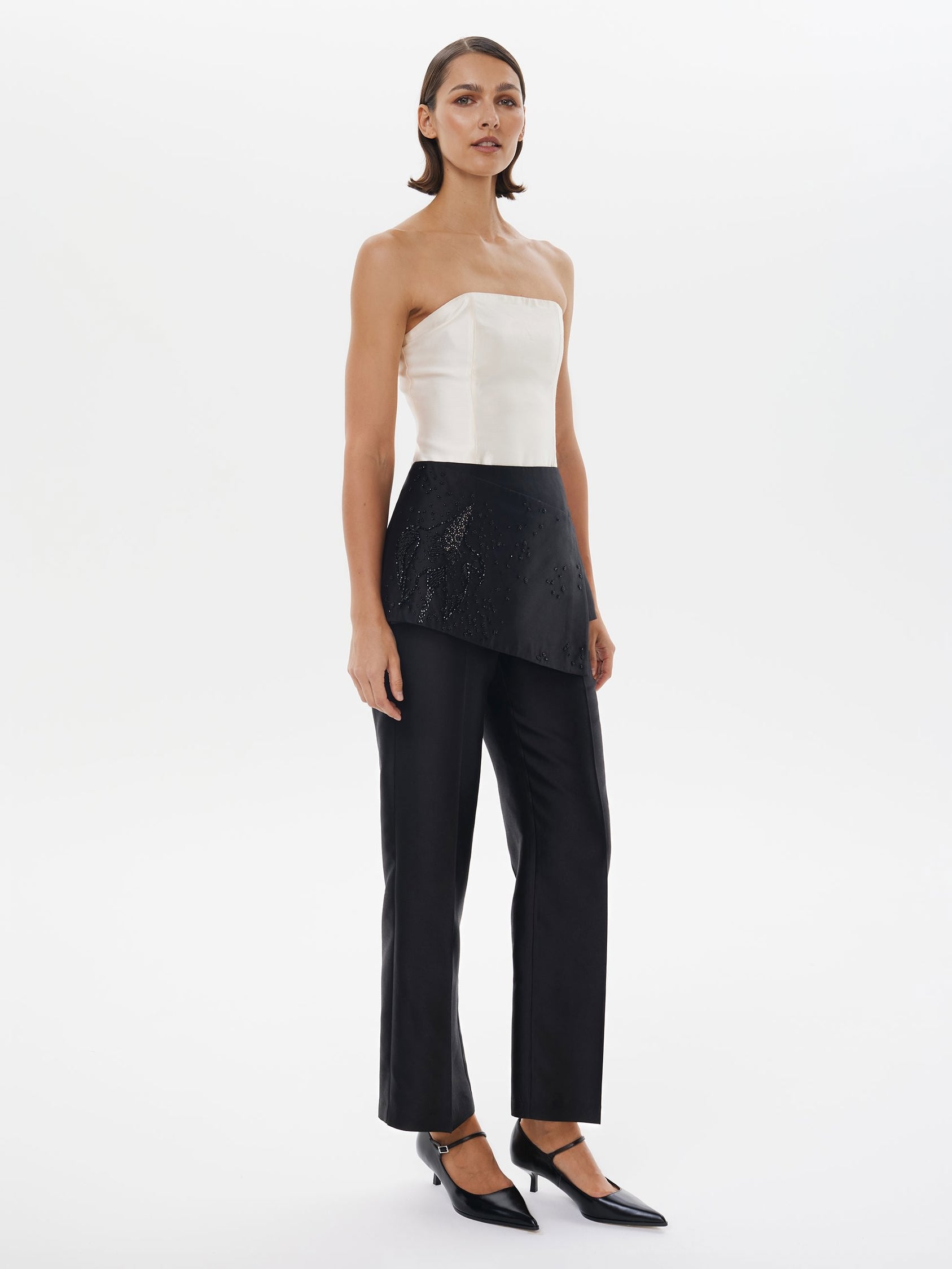 Full Bloom Layering Skirt in Black