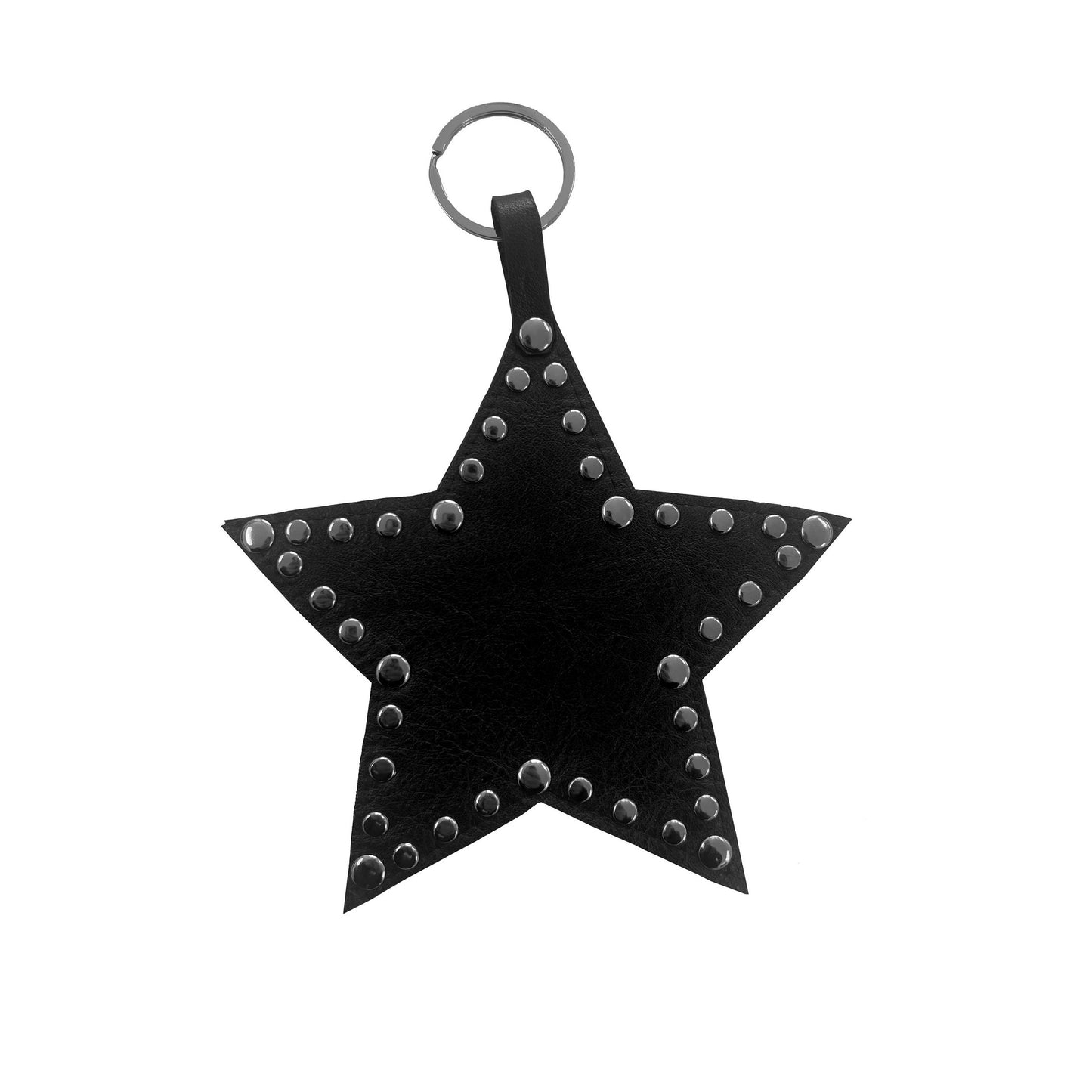 LEATHER STUD STAR CHARM