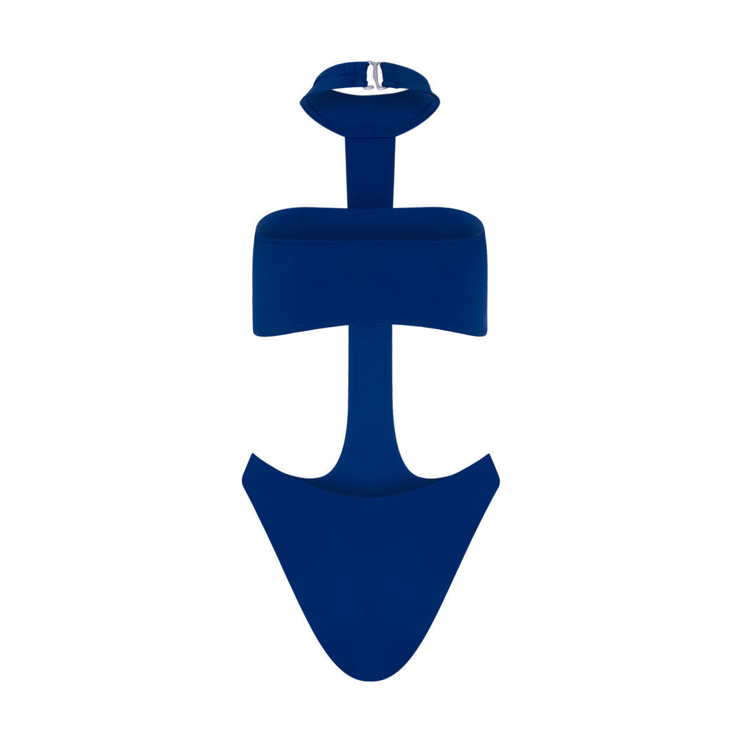 Navy Nostalgia 90s-Inspired Monokini / Cobalt Blue