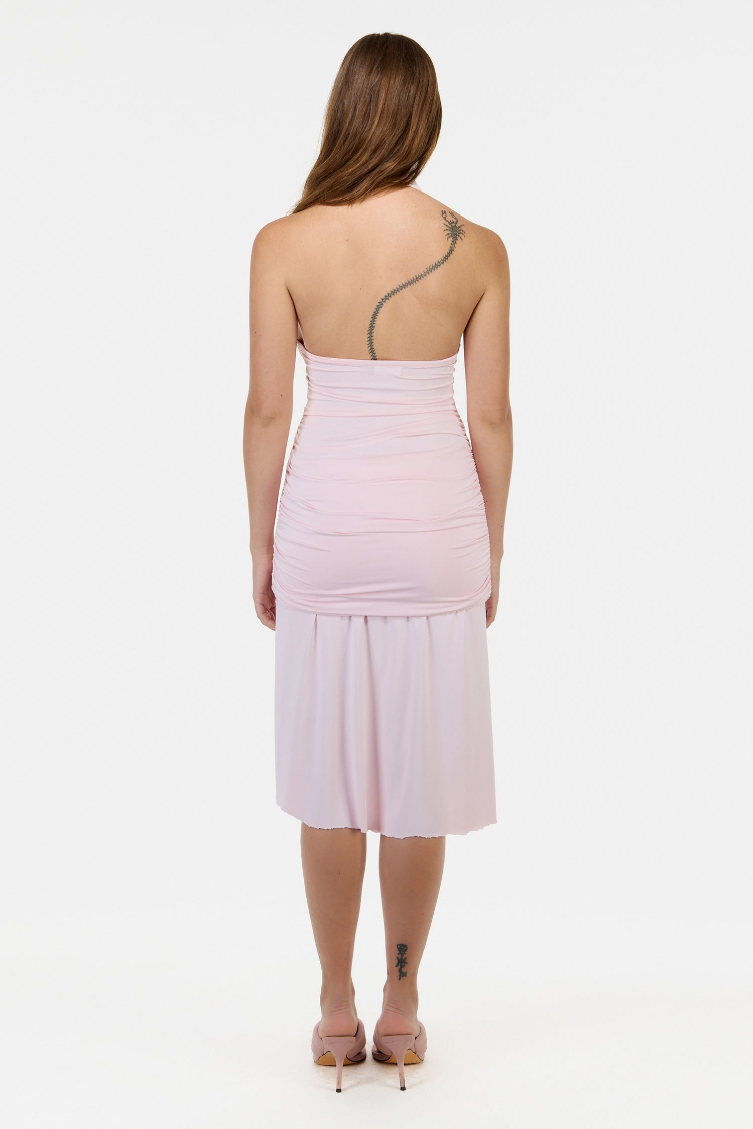 halter dress- pink