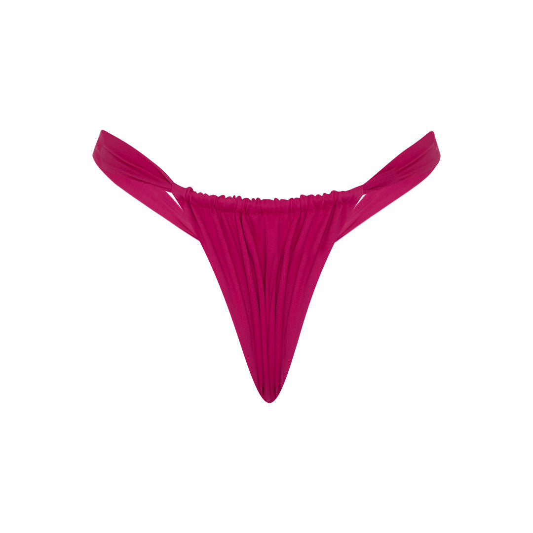 Ruby Crush Brazilian Bikini Bottom - Ruby Pink