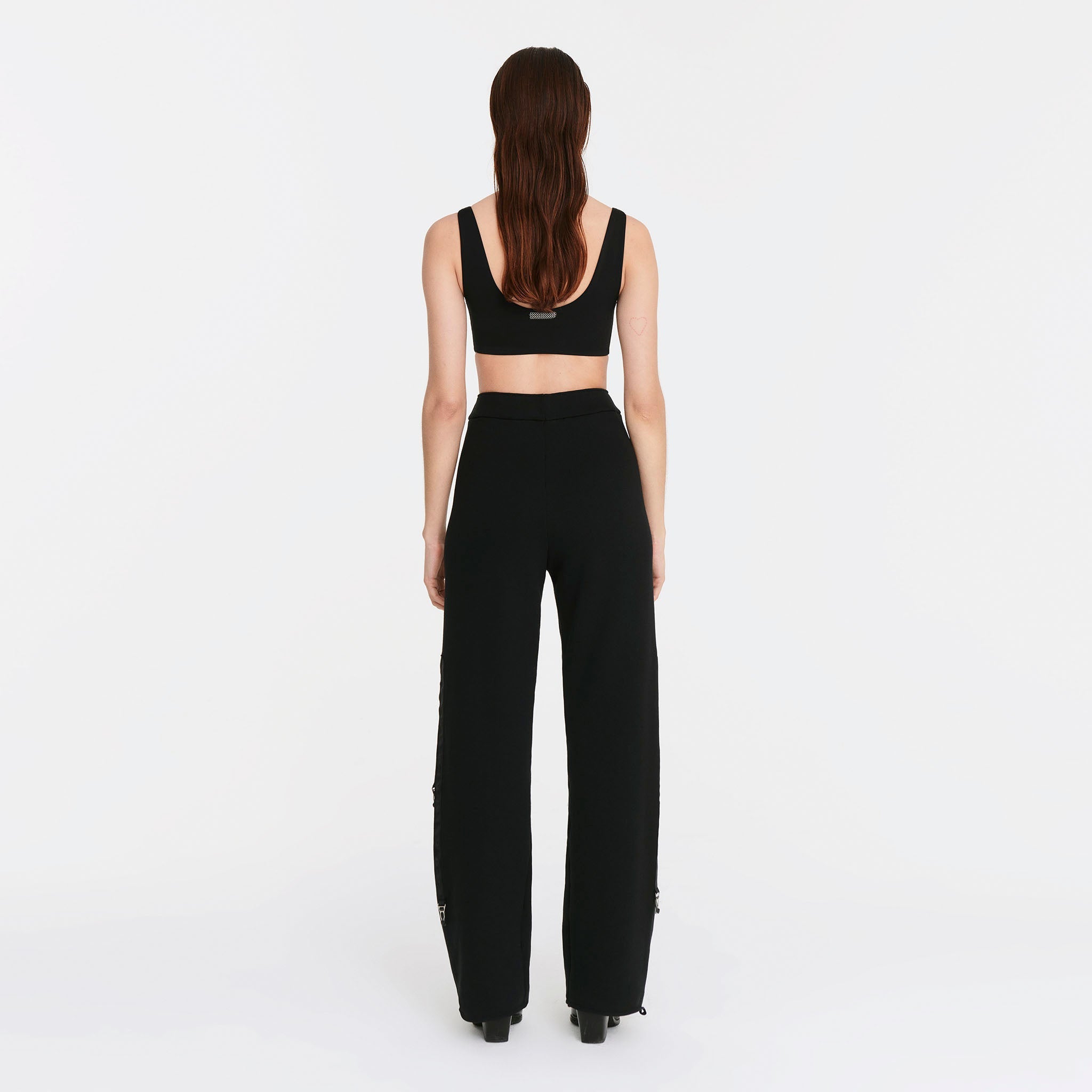 Moiré Sweatpants in Black