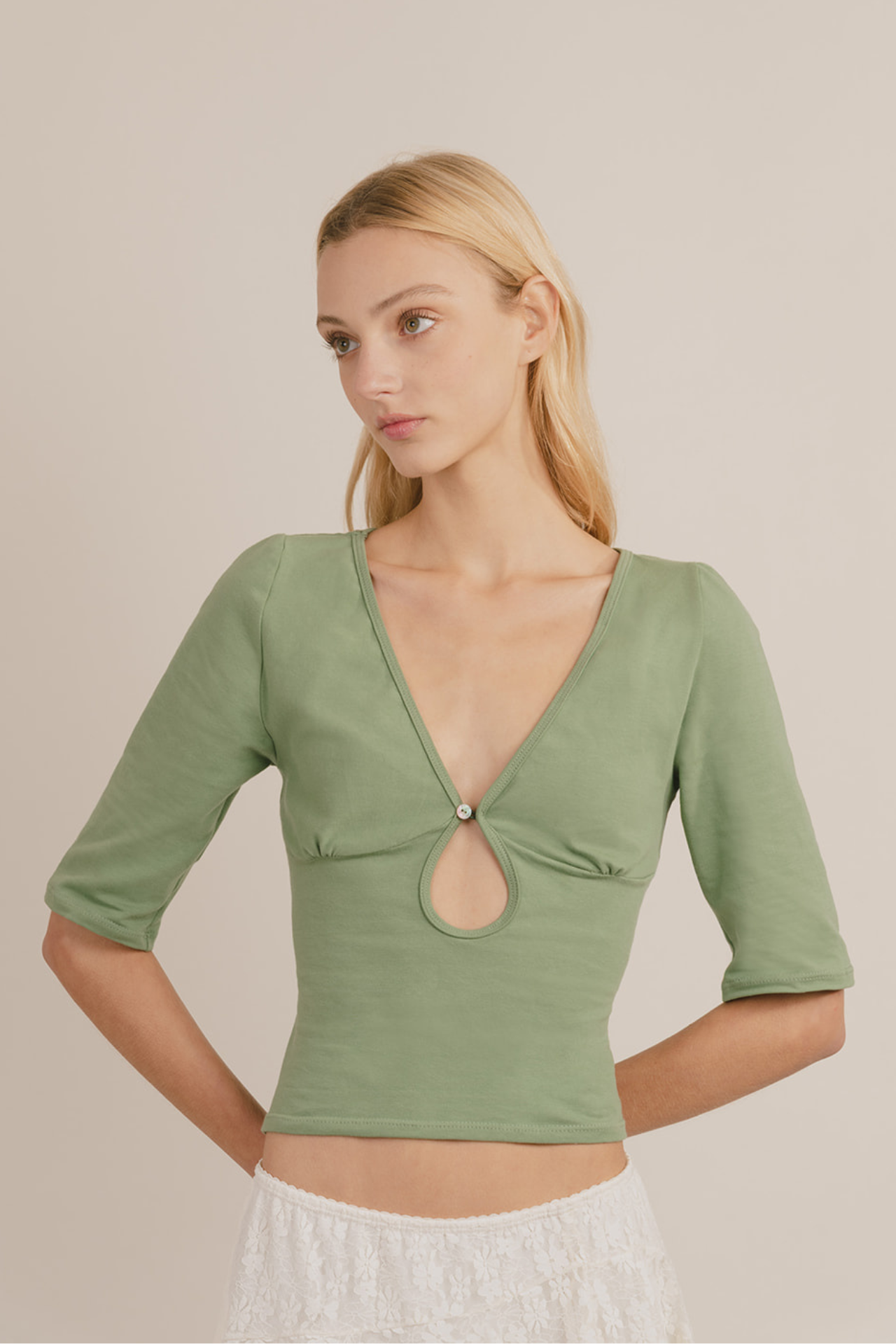 Alma Keyhole Top