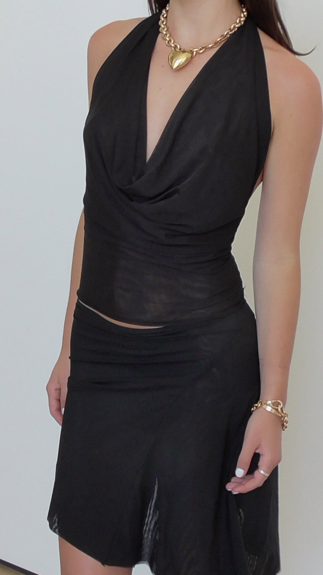 Psyche Top in Midnight Mesh