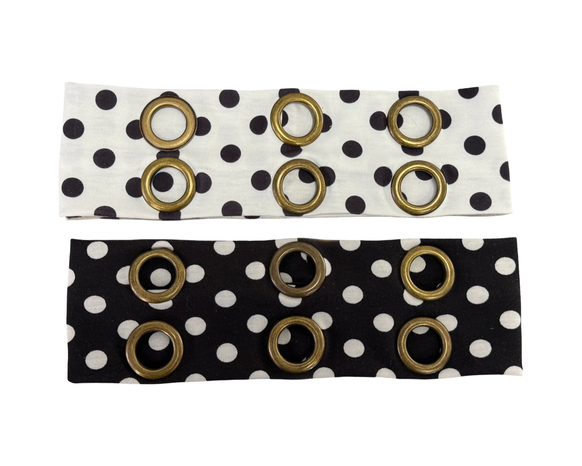 Polka Dot Grommet Headband
