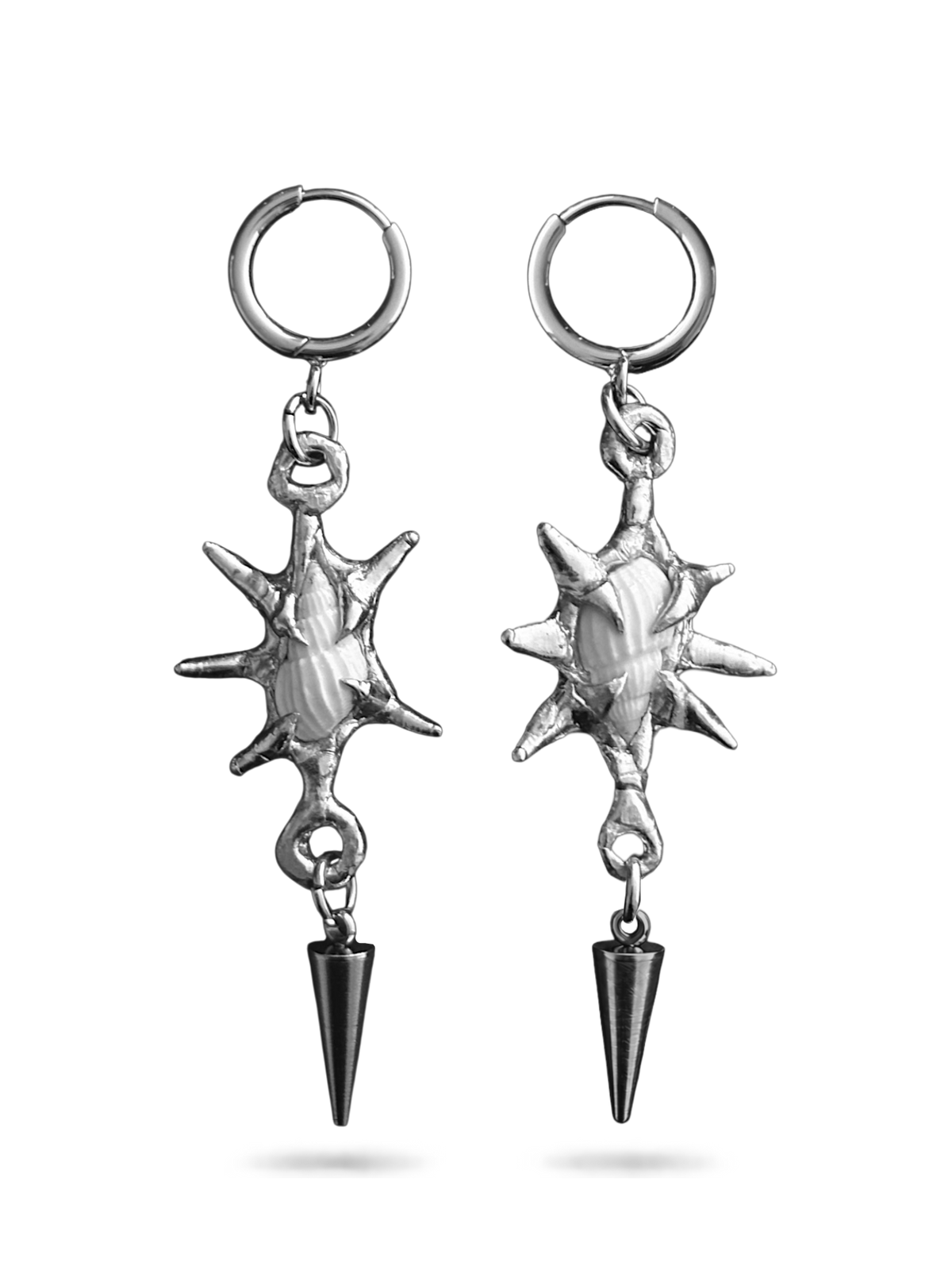 Spiky Shell Earrings