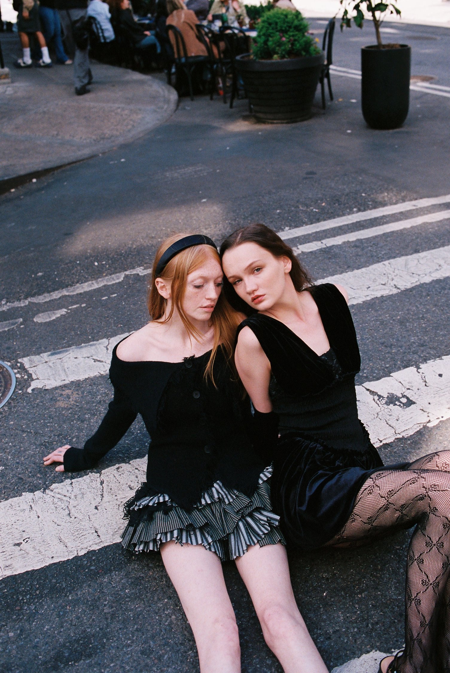 Ragged Off Shoulder Knit Cardigan