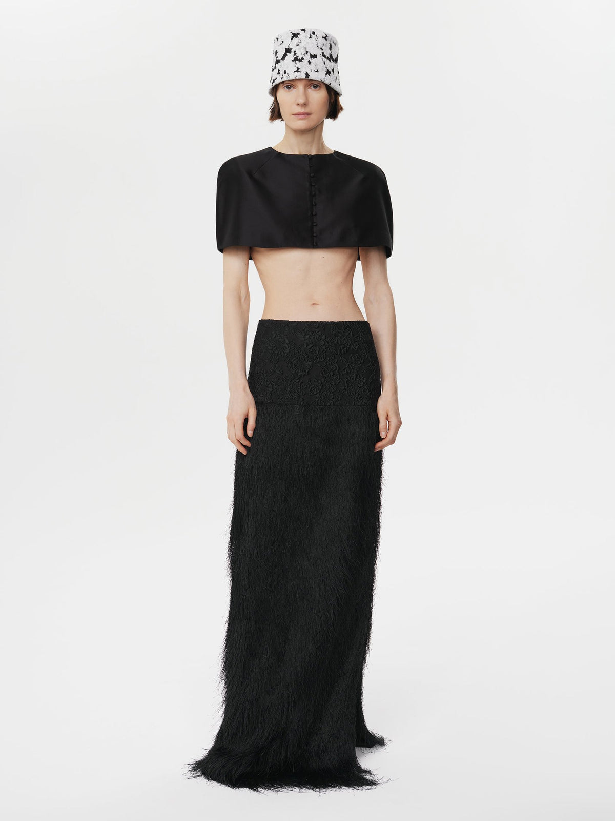 Shell Cape in Black