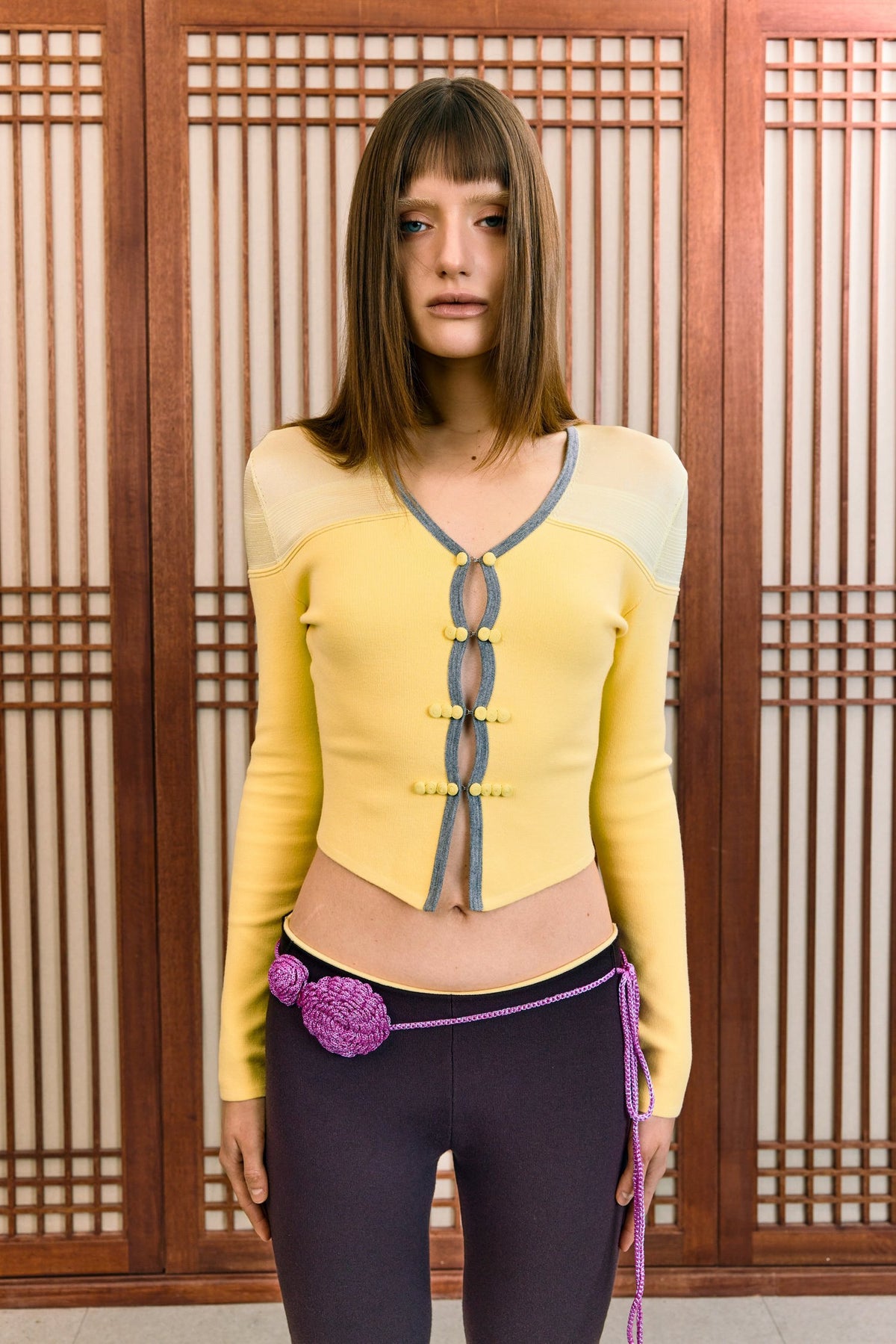 Buy Me Flowers Belt in Orchid