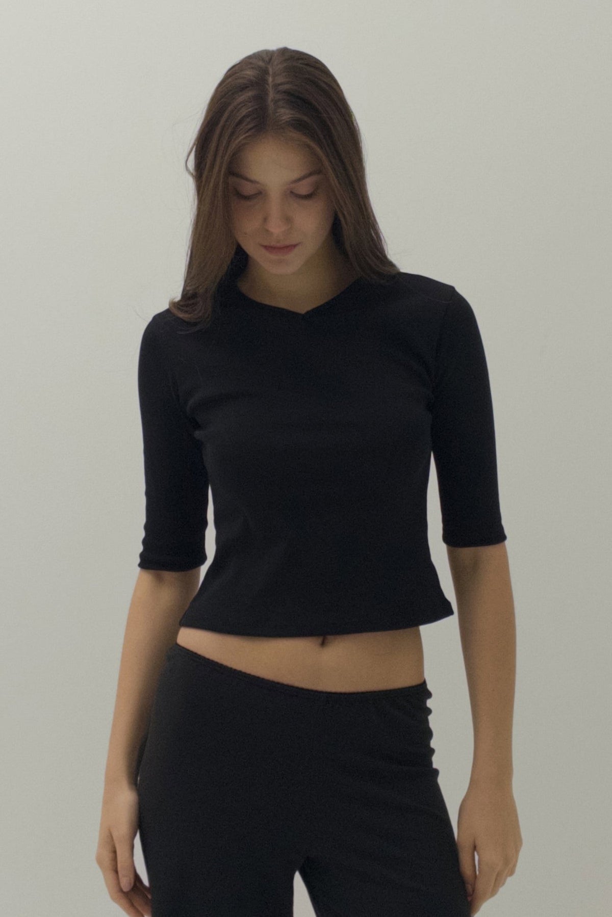 Vera 3/4 Sleeve V-Neck Top