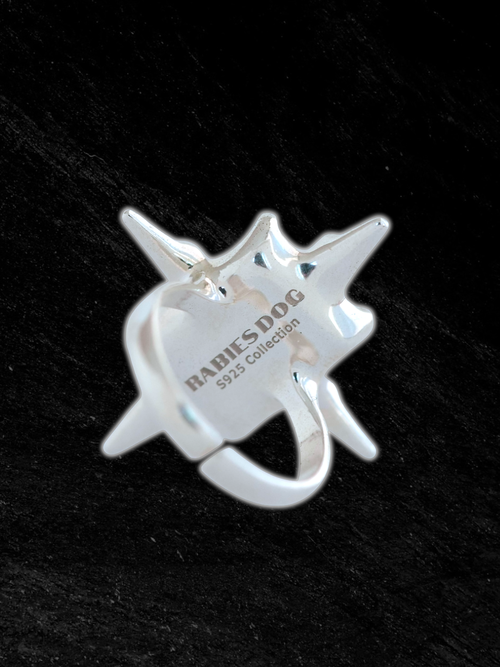 Milky White Astroid Ring S925