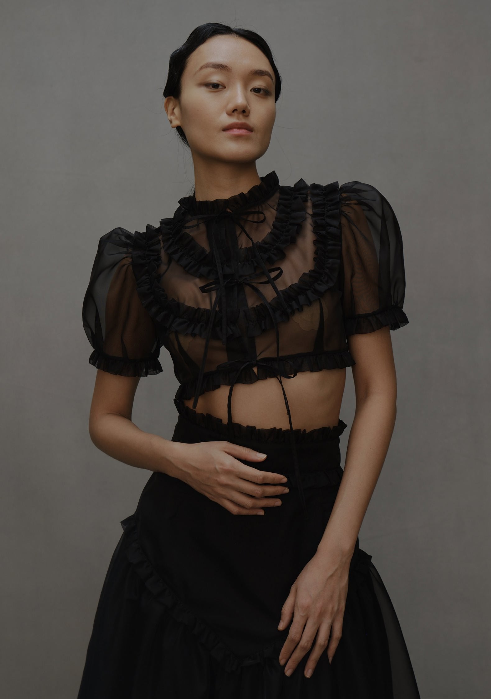 VASILISSA TOP IN ORGANZA