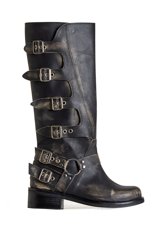 Tati Black Leather