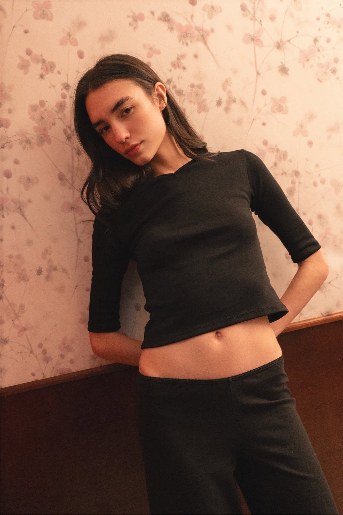 Vera 3/4 Sleeve V-Neck Top