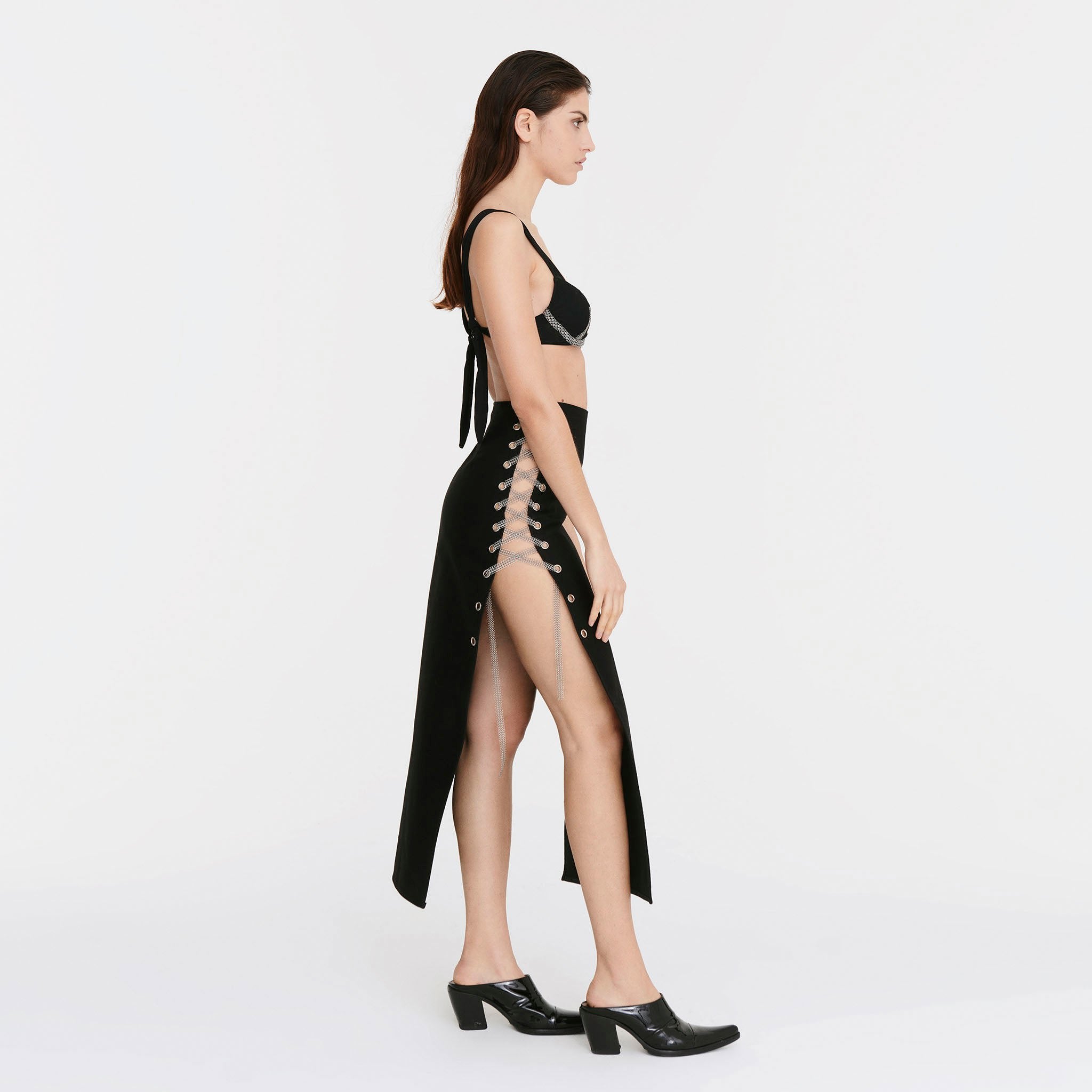 Maxi Warrior Skirt in Black