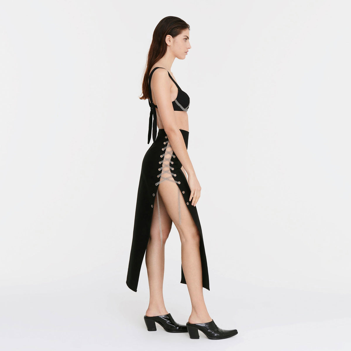Maxi Warrior Skirt in Black