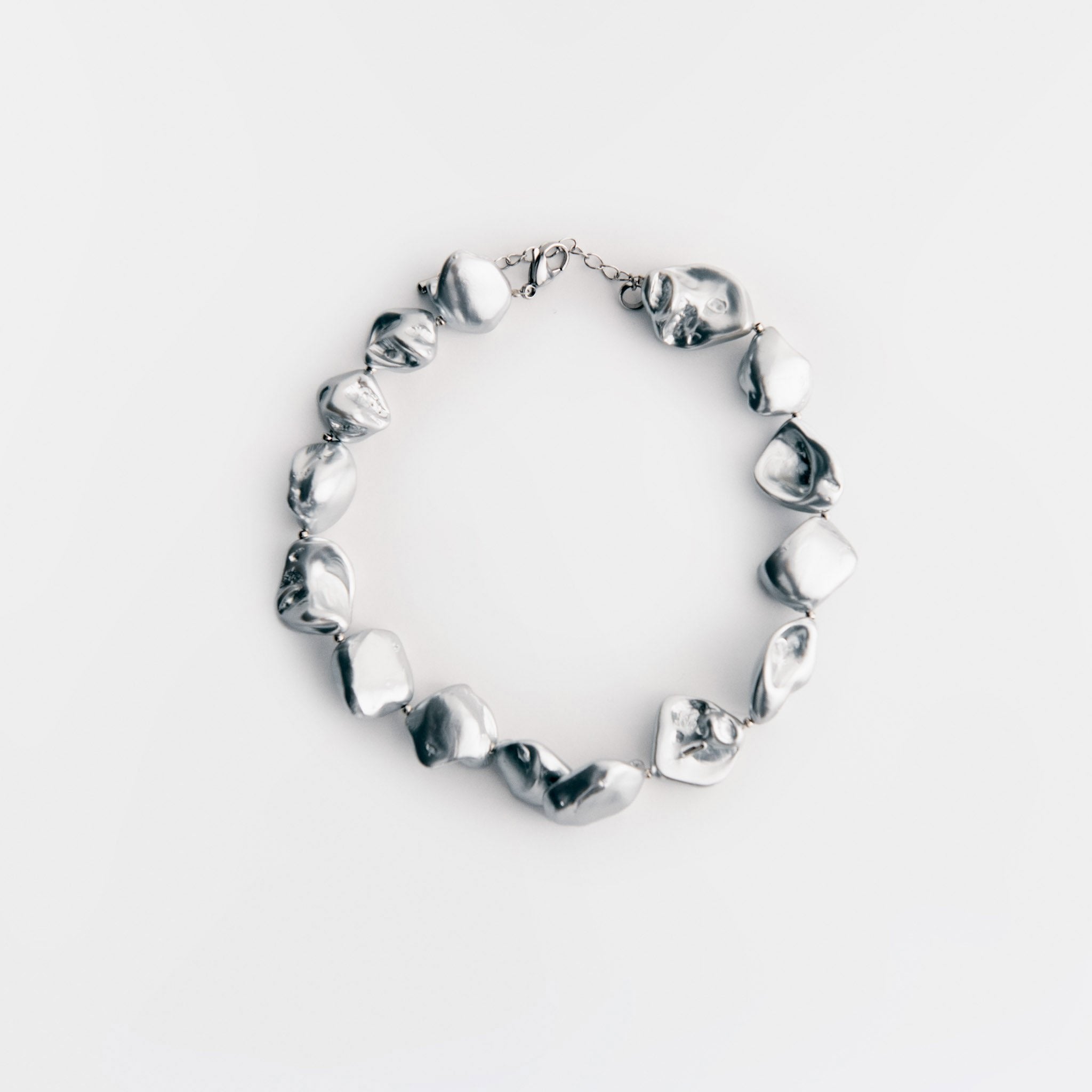 Silver Mother of Pearl Choker