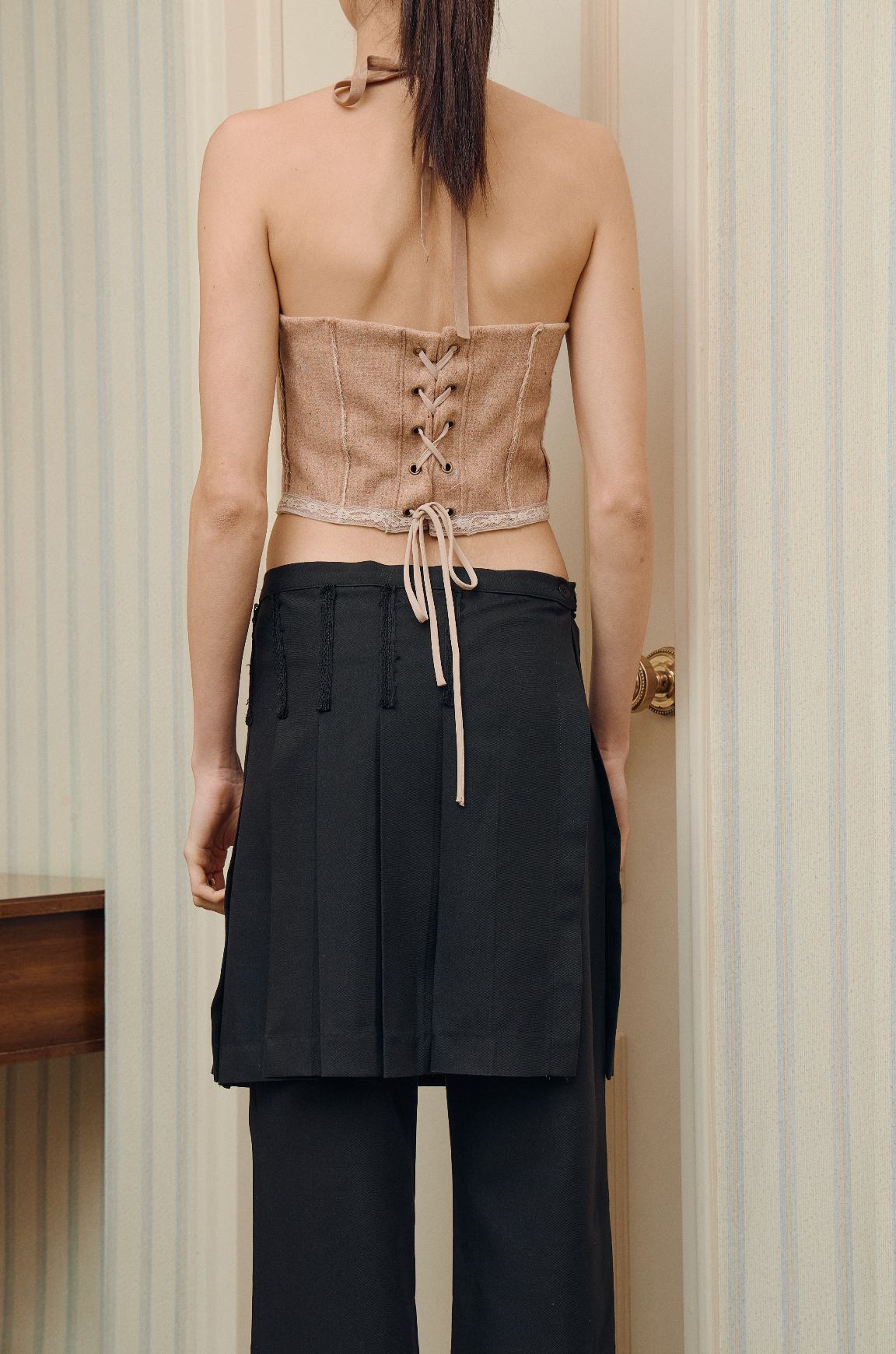 Say it Skirt Pants Black